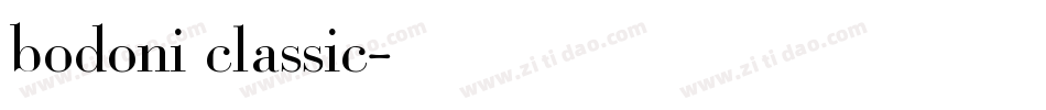 bodoni classic字体转换
